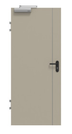 Frontansicht von GARANT Brandschutztür T30 Aura 850 Matt Seidengrau 7044 G-TEC