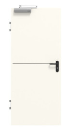 Frontansicht von GARANT Brandschutztür T30 Corona 831 Pearl White CePaL