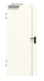 Frontansicht von GARANT Brandschutztür T30 Corona 850 Pearl White CePaL