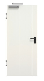 Frontansicht von GARANT Brandschutztür T30 Corona 850 Weiß Struktur Premium CePaL