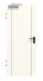 Frontansicht von GARANT Brandschutztür T30 Corona 851 Pearl White CePaL