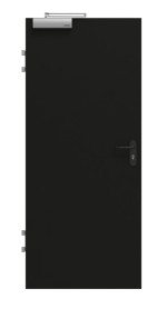 Frontansicht von GARANT Brandschutztür T30 Black 0901-60 Resopal