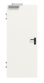 Frontansicht von GARANT Rauchschutztür-Set T30 Weißlack RAL 9016 CePaL inkl. Zarge
