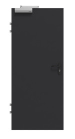 Frontansicht von GARANT Brandschutztür T30 Matt RAL 9005 G-TEC