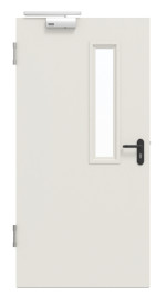 Frontansicht von Innentür-Set Stahl mit Feuerschutzfunktion STU/STS T90-1 mit LA-B1 inkl. 2-schaliger Umfassungszarge - Hörmann