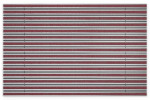 Top-Ansicht von Aluprofilmatte KLASSIK Rips T09PP rot / Minibürste MB01 schwarz - Entrada