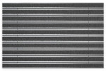 Top-Ansicht von Aluprofilmatte ROYAL Rips T03PP anthrazit / Minibürste MB01 schwarz - Entrada