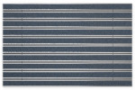 Top-Ansicht von Aluprofilmatte ROYAL Rips T06PP blau/grau / Minibürste MB01 schwarz - Entrada