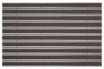 Top-Ansicht von Aluprofilmatte ROYAL Rips T08PP braun / Minibürste MB01 schwarz - Entrada
