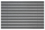Top-Ansicht von Aluprofilmatte ROYAL Rips T05PP grau / Minibürste MB02 grau - Entrada