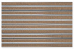 Top-Ansicht von Aluprofilmatte ROYAL Rips T11PP kokos / Minibürste MB02 grau - Entrada