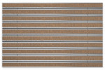 Top-Ansicht von Aluprofilmatte ROYAL Rips T11PP kokos / Minibürste MB01 schwarz - Entrada