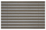 Top-Ansicht von Aluprofilmatte ROYAL Rips T12PP sand / Minibürste MB02 grau - Entrada