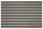 Top-Ansicht von Aluprofilmatte ROYAL Rips T12PP sand / Minibürste MB01 schwarz - Entrada