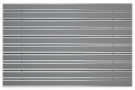Top-Ansicht von Aluprofilmatte ROYAL Safe R02V grau / Minibürste MB01 schwarz - Entrada