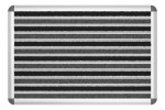Top-Ansicht von Schuhabtreter HOME Rips T03PP anthrazit / Brush BL01 schwarz 75 x 50 cm - Entrada