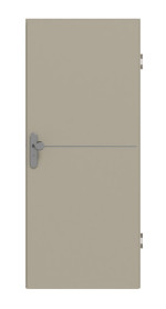 Frontansicht von GARANT Wohnungseingangstür Aura 831 Matt Seidengrau 7044 G-TEC