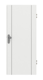 Frontansicht von GARANT Wohnungseingangstür Aura 851 Matt Weißlack 9016 G-TEC