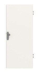 Frontansicht von Weiß RAL 9016 Basic Durat Wohnungseingangstür - Huga