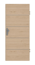 Frontansicht von GARANT Wohnungseingangstür Corona 730 Quer Authentic Achat CePaL