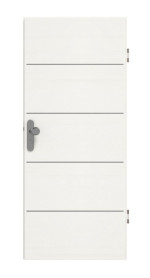 Frontansicht von GARANT Wohnungseingangstür Corona 730 Quer Authentic Bianco CePaL