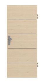 Frontansicht von GARANT Wohnungseingangstür Corona 730 Quer Authentic Sand CePaL