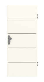 Frontansicht von GARANT Wohnungseingangstür Corona 830 Pearl White CePaL