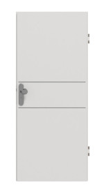 Frontansicht von GARANT Wohnungseingangstür Corona 832 Silver Grey CePaL