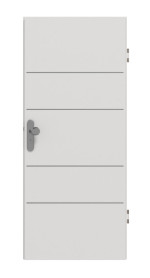 Frontansicht von GARANT Wohnungseingangstür Corona 833 Silver Grey CePaL