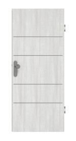 Frontansicht von GARANT Wohnungseingangstür Corona 833 Authentic Grigio CePaL