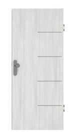 Frontansicht von GARANT Wohnungseingangstür Corona 834 Authentic Grigio CePaL