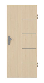 Frontansicht von GARANT Wohnungseingangstür Corona 834 Authentic Sand CePaL