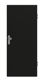 Frontansicht von GARANT Wohnungseingangstür 0901-60 Black Resopal
