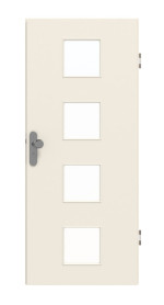 Frontansicht von GARANT Wohnungseingangstür 0140-60 Dawn Resopal mit Lichtausschnitt LA-10