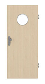 Frontansicht von GARANT Wohnungseingangstür Authentic Sand GCK08 mit Lichtausschnitt LA-12