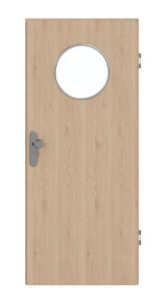 Frontansicht von GARANT Wohnungseingangstür Authentic Achat GCK08 mit Lichtausschnitt LA-13