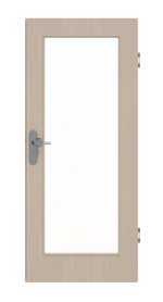 Frontansicht von GARANT Wohnungseingangstür Authentic Akazie GCK08 mit Lichtausschnitt LA-2