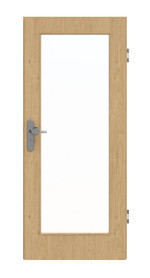 Frontansicht von GARANT Wohnungseingangstür Authentic Asteiche GCK08 mit Lichtausschnitt LA-2
