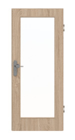 Frontansicht von GARANT Wohnungseingangstür Authentic Eiche GCK08 mit Lichtausschnitt LA-2