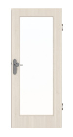 Frontansicht von GARANT Wohnungseingangstür Authentic Perl GCK08 mit Lichtausschnitt LA-2
