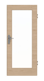 Frontansicht von GARANT Wohnungseingangstür Quer Authentic Achat GCK08 mit Lichtausschnitt LA-2