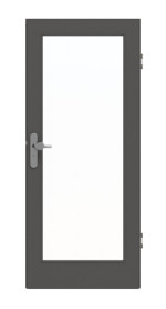 Frontansicht von GARANT Wohnungseingangstür 10622-60 Ebony CePaL mit Lichtausschnitt LA-3