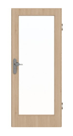 Frontansicht von GARANT Wohnungseingangstür Authentic Achat GCK08 mit Lichtausschnitt LA-3