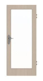 Frontansicht von GARANT Wohnungseingangstür Authentic Akazie GCK08 mit Lichtausschnitt LA-3