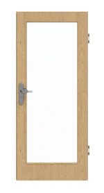 Frontansicht von GARANT Wohnungseingangstür Authentic Asteiche GCK08 mit Lichtausschnitt LA-3