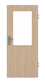 Frontansicht von GARANT Wohnungseingangstür Authentic Achat GCK08 mit Lichtausschnitt LA-6