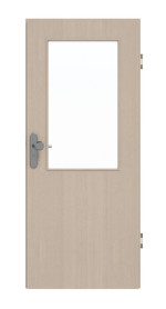 Frontansicht von GARANT Wohnungseingangstür Authentic Akazie GCK08 mit Lichtausschnitt LA-6