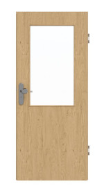 Frontansicht von GARANT Wohnungseingangstür Authentic Asteiche GCK08 mit Lichtausschnitt LA-6