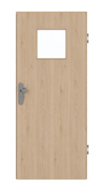 Frontansicht von GARANT Wohnungseingangstür Authentic Achat GCK08 mit Lichtausschnitt LA-8