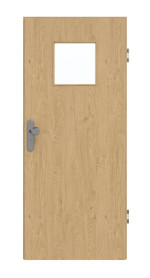 Frontansicht von GARANT Wohnungseingangstür Authentic Asteiche GCK08 mit Lichtausschnitt LA-8
